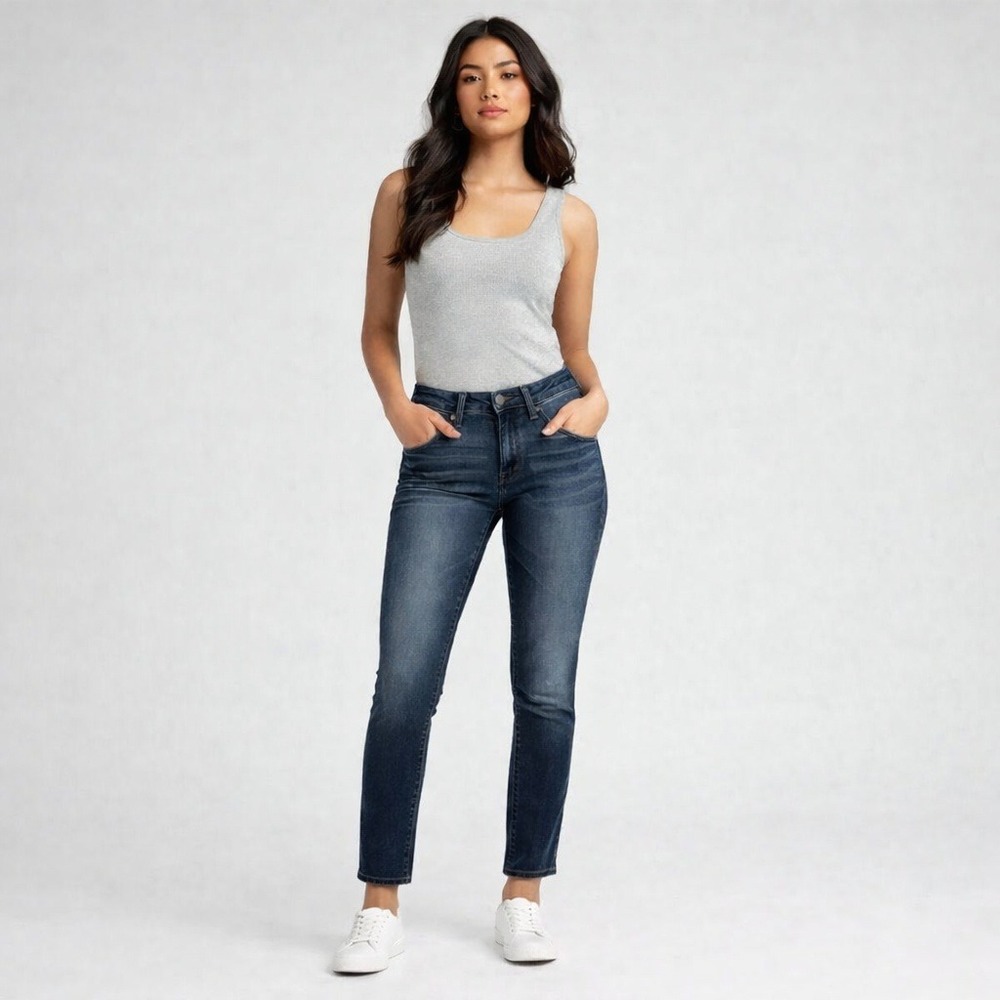 7 For All Mankind Paxtyn Skinny Jeans Dark Wash Women's‎ Size 30